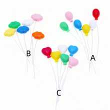 6 cái Thủ công trang trí thiết kế đám mây & bóng bay - Nhiều màu - Xem 6