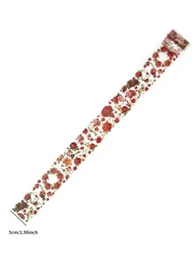 1 băng keo Washi in hoa - Nhiều màu - Xem 6