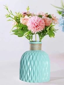 1 Bình Hoa ABS, Đồng Bằng Hiện Đại Họa Tiết Chi Tiết Bình Hoa Cho Gia Đình - Màu xanh lam - Xem 1
