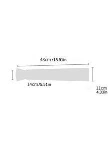 1pair Women Faux Pearl Decor Sun Protection Fashionable Arm Sleeves For Cycling - White - View 3