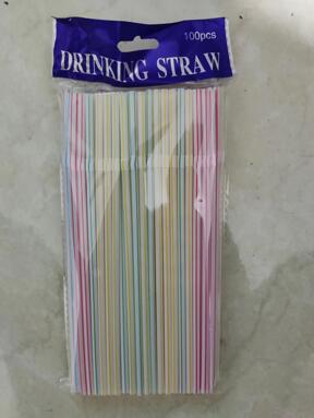 100pcs Striped Pattern Straw ,Kitchen,Christmas Gift Back To School,School Supplies