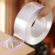 1pc 1M/2M/3/5M Nano Tape Double Sided Tape Transparent NoTrace Reusable Waterproof Adhesive Tape Cleanable Home Gekkotape - Clear - View 1