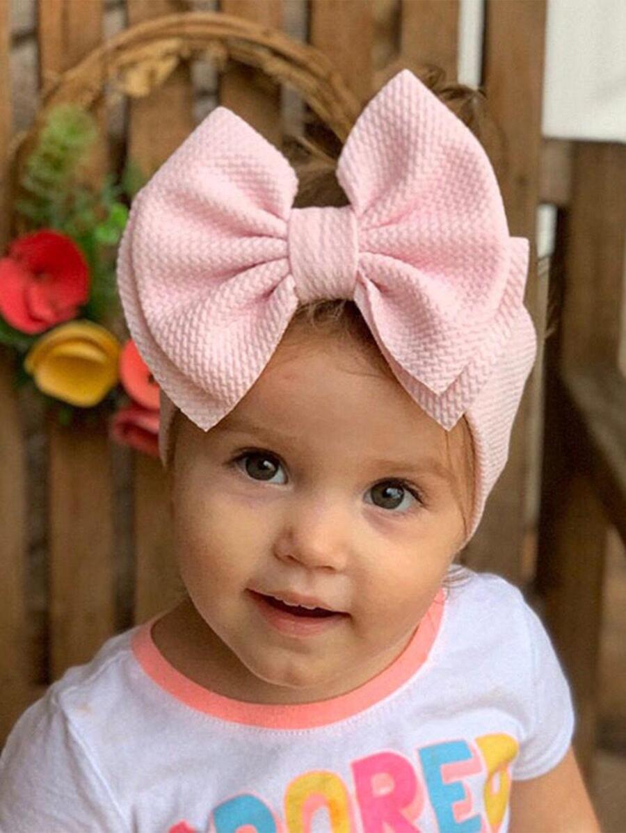 Baby Bow Decor Cutie de păr drăguță pentru viața de zi cu zi - Roz - Vizualizare 1