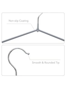 10pcs Plain Non-slip Hanger - Baby Blue - View 6