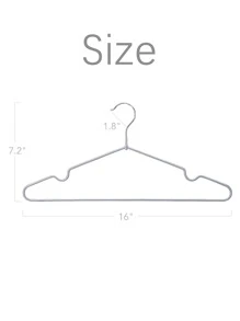 10pcs Plain Non-slip Hanger - Baby Blue - View 8