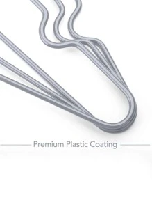 10pcs Plain Non-slip Hanger - Baby Blue - View 5