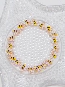 20入組/套時尚鋅合金蜜蜂DIY吊墜適合女士DIY首飾製作 - 彩色 - 查看 3