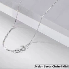 純銀極簡項鍊 - 銀色 - 查看 10