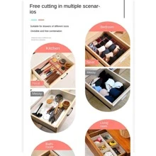 4 件装 PP 纯色抽屉隔断装饰秋季装饰节日装饰房间装饰家居装饰秋季装饰卧室装饰 - 粉色 - 查看 7