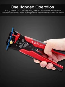 1入組碳鋼切割鉗，現代家用剝線鉗 - 紅色 - 查看 2