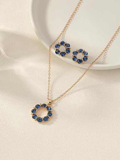 3 pièces Set De Bijoux Avec Strass