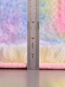 1 pieza Alfombra de tie dye de peluche