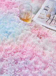 1 pieza Alfombra de tie dye de peluche