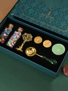 1set Wax Seal Stamp - Dark Green - View 1