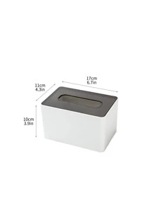 1 Miếng Gắn trên tường Giá để đồ trong phòng tắm Đối với Hộp khăn giấy Không có Khoan - màu đen - Xem 2
