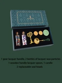 1set Wax Seal Stamp - Dark Green - View 2