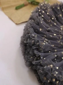1pc Women Star Decor Fashionable Petticoat For Wedding - Grey - View 4