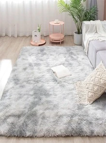 1 Thảm trang trí sang trọng Thảm lông dài nhuộm màu xám nông Thích hợp cho phòng trẻ em, phòng khách, thảm bên phòng ngủ, đệm đơn giản ấm áp - Màu Xám nhạt - Xem 2
