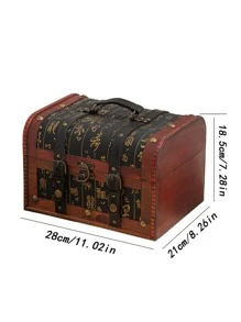 1入組復古首飾盒 - 墨綠色 - 查看 8