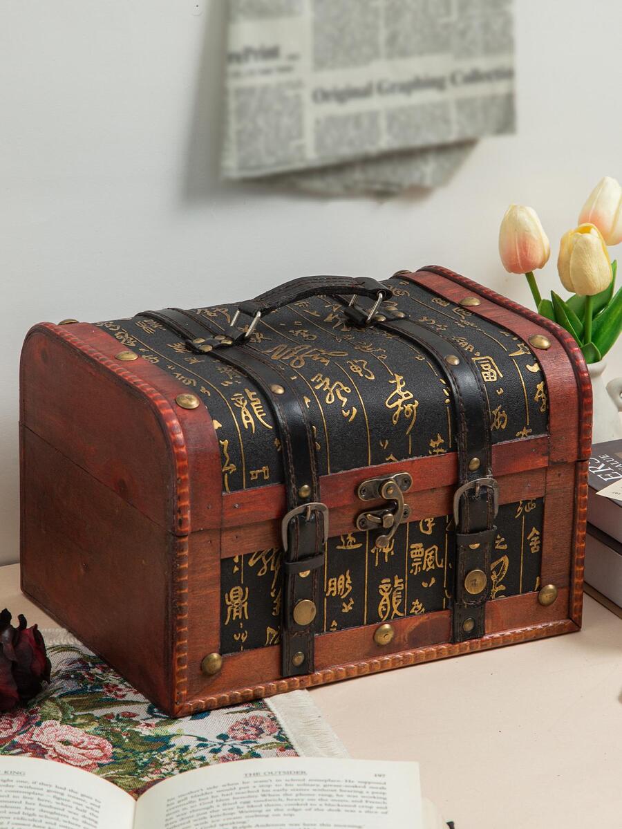 1入組復古首飾盒 - 墨綠色 - 查看 1