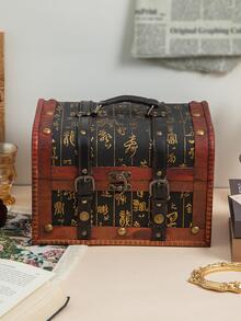 1入組復古首飾盒 - 墨綠色 - 查看 3