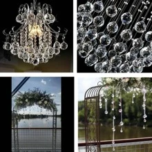 2 件装水晶捕光器、风铃、球形装饰吊坠适用于婚礼派对家居装饰车挂饰品捕光器、摄影道具、户外装饰、DIY - 無色 - 查看 4