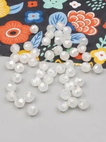 50 cái/bộ Kính Thời Trang Tự Làm Đính Hạt Dành Cho Nữ Để Làm Đồ Trang Sức Tự Làm - trắng - Xem 1