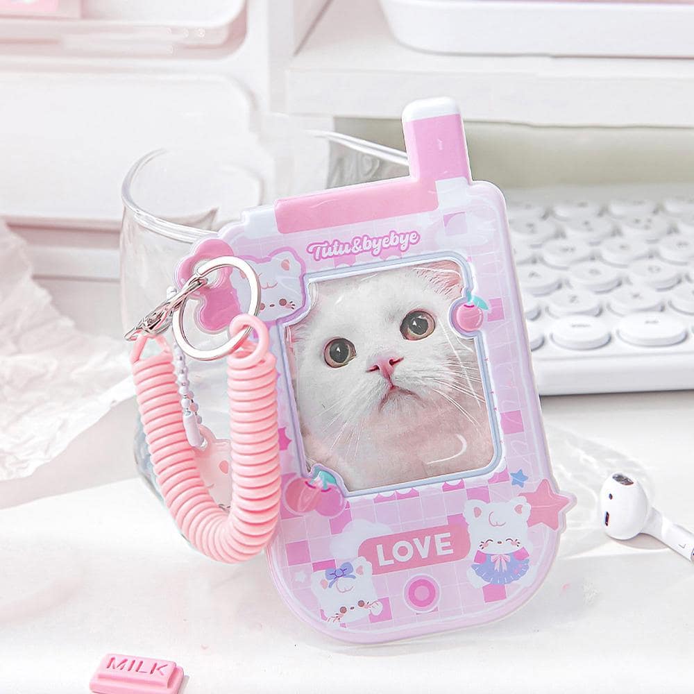 Rosyposy 1pc Cartoon Graphic Card Cover - Baby Pink - View 1