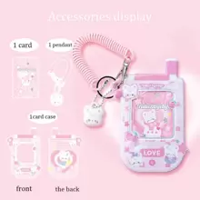 Rosyposy 1pc Cartoon Graphic Card Cover - Baby Pink - View 4