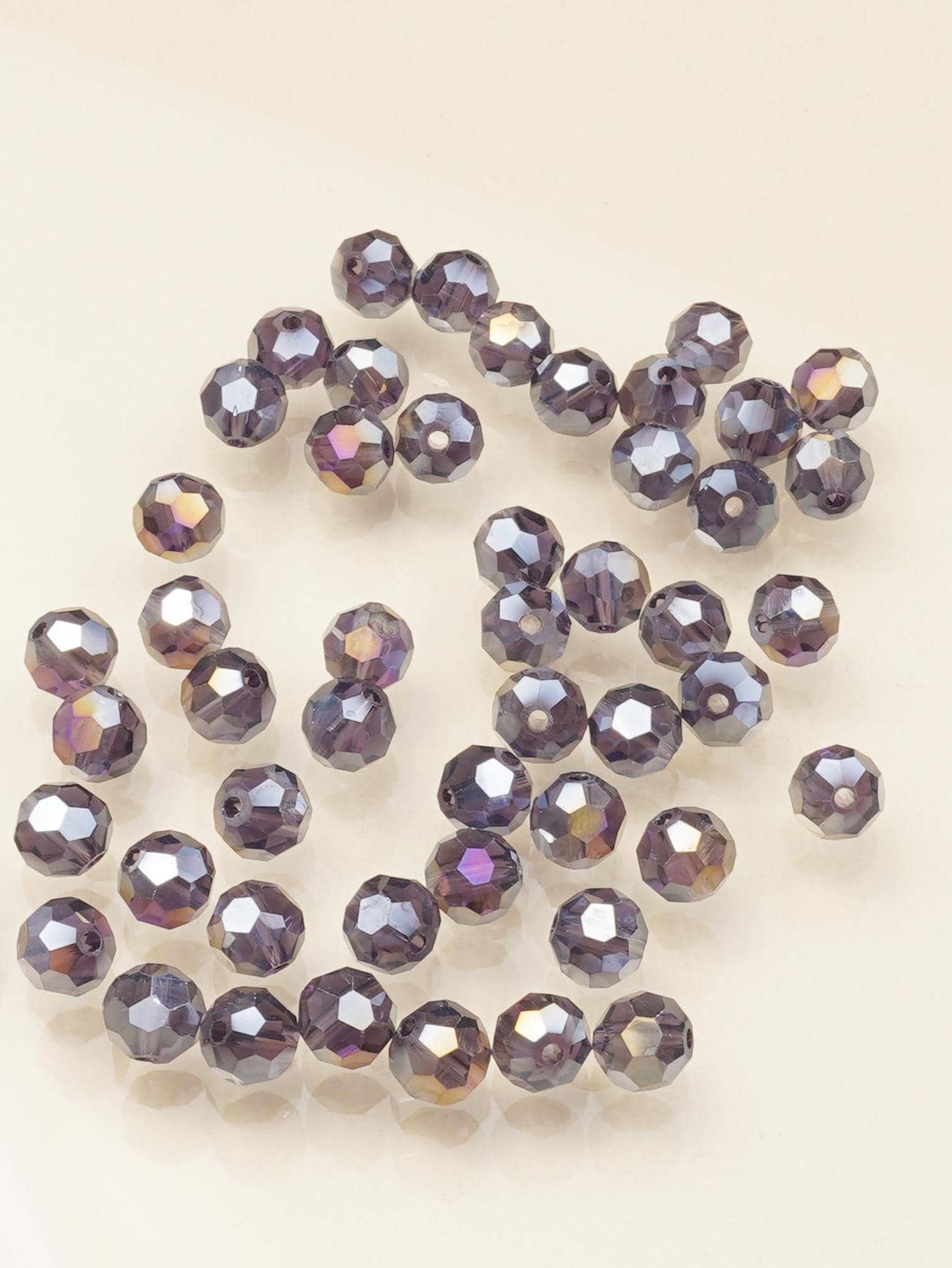 50 cái/bộ Kính Thời Trang Tự Làm Đính Hạt Dành Cho Nữ Để Làm Đồ Trang Sức Tự Làm - Màu tím  Violet - Xem 1