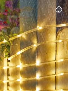 1 件 50/100/200led 5/10/20m 太阳能灯管户外花园走廊景观灯秋季装饰圣诞装饰家居装饰户外装饰