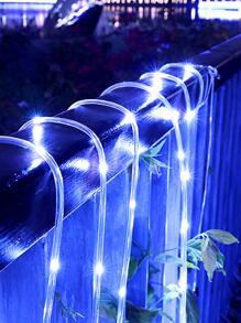 1 件 50/100/200led 5/10/20m 太阳能灯管户外花园走廊景观灯秋季装饰圣诞装饰家居装饰户外装饰