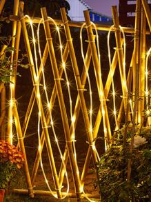 1 件 50/100/200led 5/10/20m 太阳能灯管户外花园走廊景观灯秋季装饰圣诞装饰家居装饰户外装饰