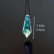5 cái/bộ Kính Trang Trí Thủ Công, Quả Cầu Lăng Kính Pha Lê Đơn Giản Vật Trang Trí Cho Gia Đình - Nhiều màu - Xem 5