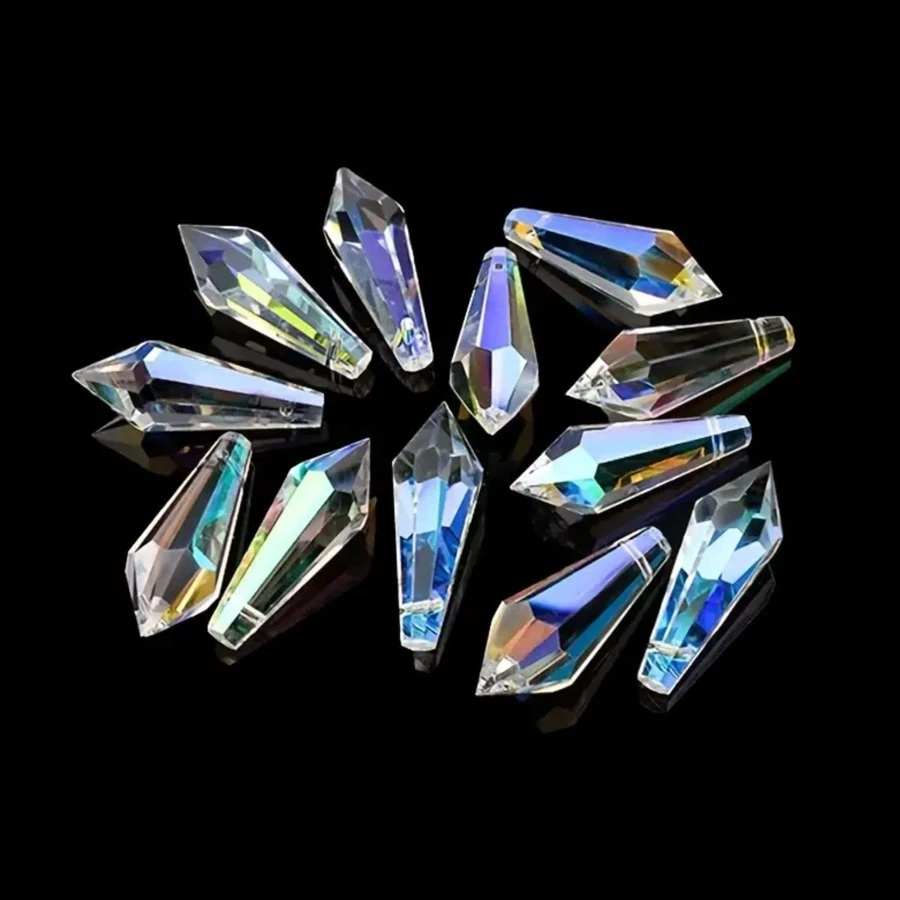 5 cái/bộ Kính Trang Trí Thủ Công, Quả Cầu Lăng Kính Pha Lê Đơn Giản Vật Trang Trí Cho Gia Đình - Nhiều màu - Xem 1