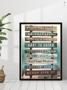 1 Bộ Nhựa Tự Làm Tranh Gắn Đá Không Gọng, Phong Cảnh Hiện Đại & Khẩu Hiệu Đồ Họa Tự Làm Tranh Gắn Đá Cho Trang Trí Tường Nhà - xanh quân đội - Xem 4