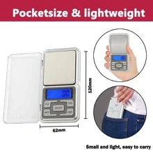 1pc ABS Electronic Scale, Daily Silver Portable Digital Scale For Kitchen - Grey - View 6