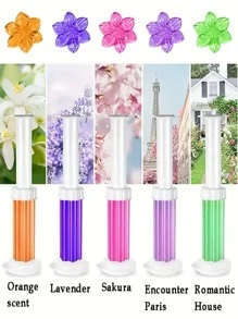 1 pieza Gel con aroma floral para el baño, desodorante y limpiador con aroma a flores para el inodoro (estilo aleatorio)