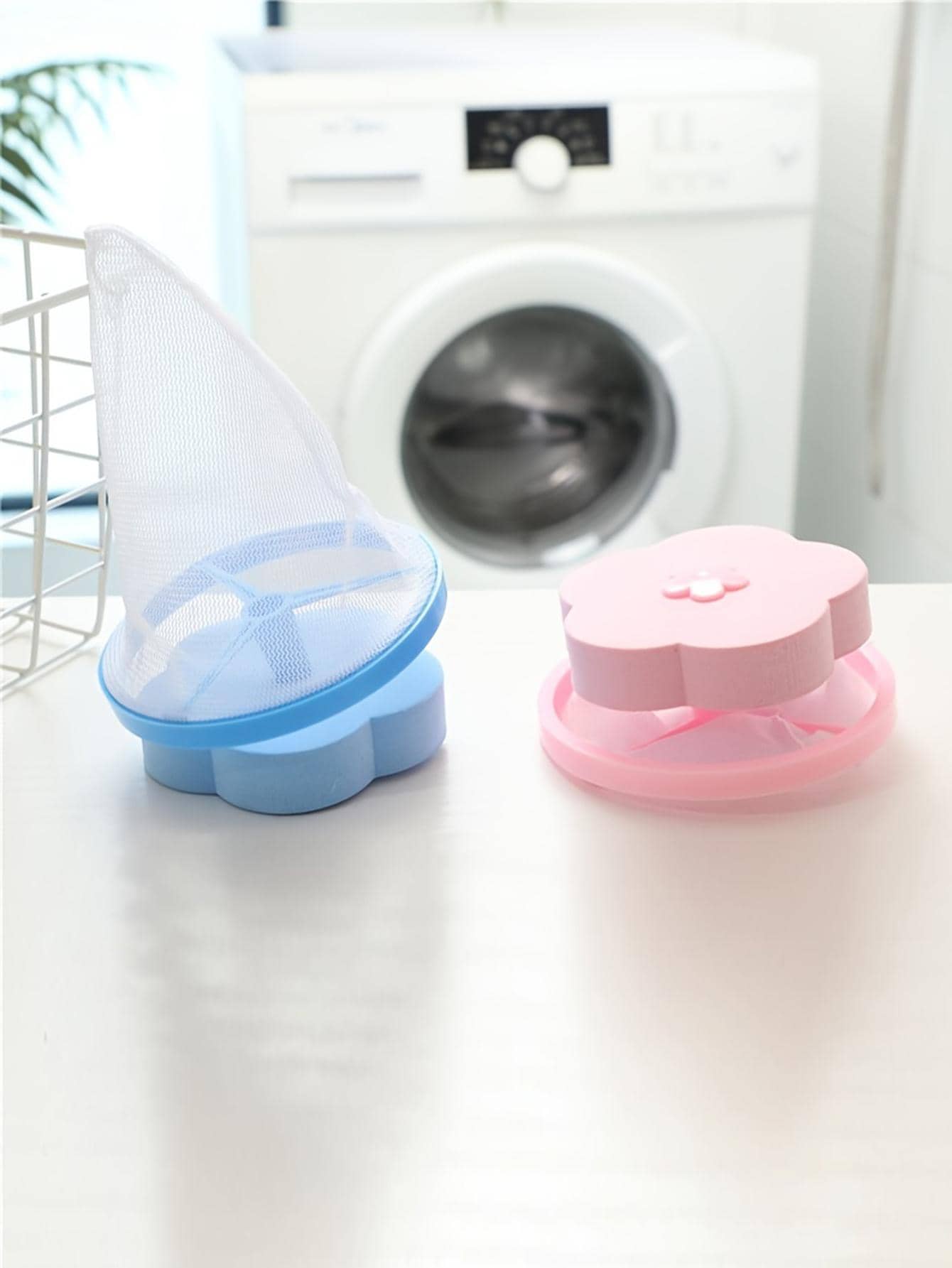 1入組花朵形狀洗衣濾袋