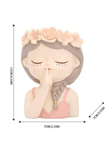 1入組人物設計植物容器 - 彩色 - 查看 2