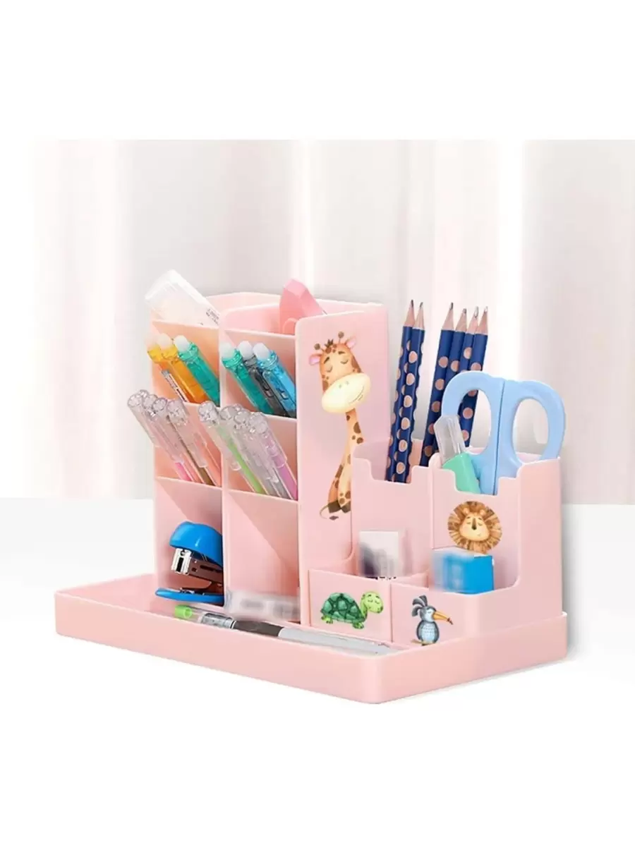 Desk Organizer Pens Markers Pencils Office Home - 白色 - 查看 1