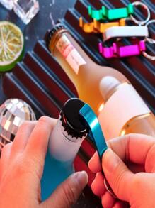 Aluminum Keychain Opener Different Color - Clear - View 3