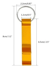 Aluminum Keychain Opener Different Color - Clear - View 4