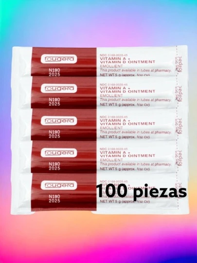 100 PIEZAS UNGUENTO FOUGERA PARA TATUAJES,MICROBLADING,MICROPIGMENTACION