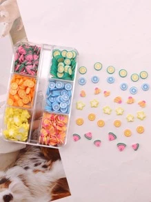 1盒水果設計DIY首飾配件 - 彩色 - 查看 7