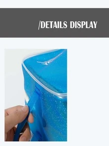 1pc Portable Waterproof High-capacity Hot Pink Swimming Bag - Hot Pink - View 4