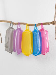 1pc Portable Waterproof High-capacity Hot Pink Swimming Bag - Hot Pink - View 2