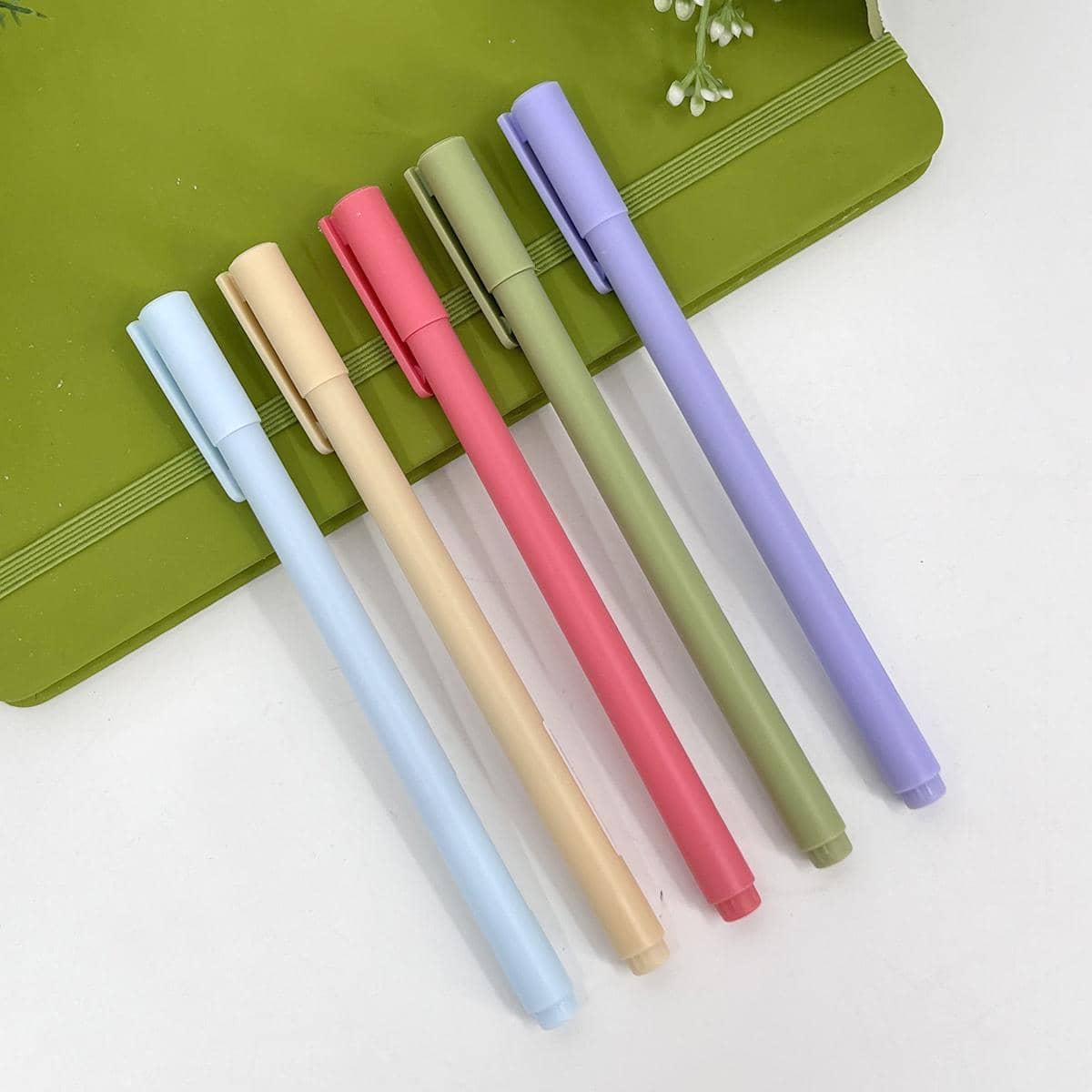 5入組混色凝膠創意多用途中性筆適用於學校 - 彩色 - 查看 1