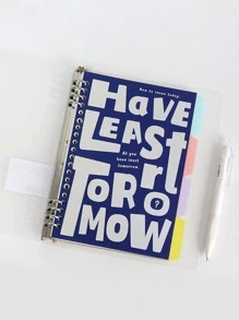 1pc Detachable Vintage Loose-leaf Notebook, A5/b5 Size, Lined Paper For Students Without Hand Pain