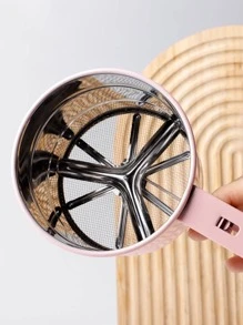 1入組不銹鋼手持式蒸粉器,烘焙用糖粉篩,多種顏色可選